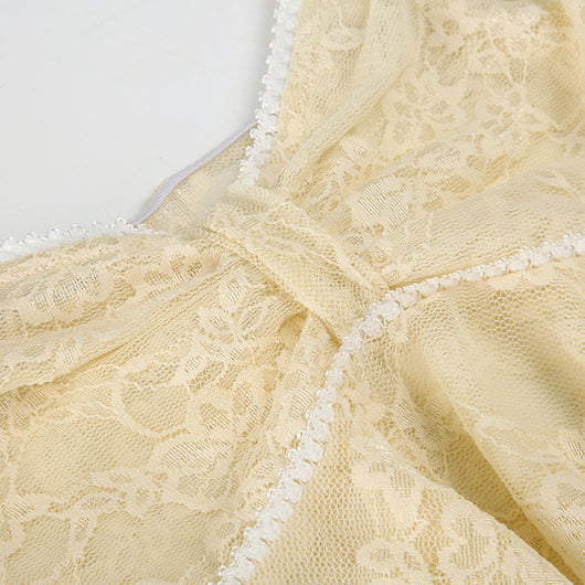 Blusa Elegante con Encaje Volantes Escote V Efecto Adelgazante - Image 18
