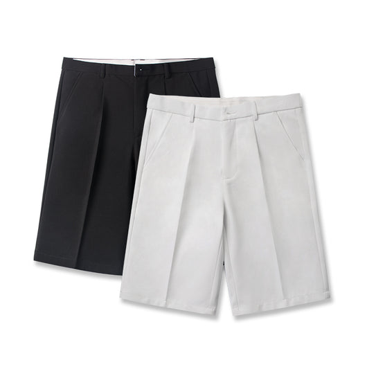 Pantalones Casuales Holgados de Cinco Puntos en Colores Sólidos para Hombre - Image 24