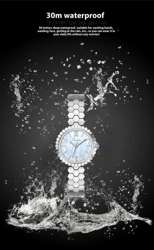 Reloj de Cuarzo Dorado Rosa Elegante y Compacto - Image 14