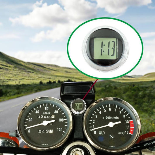 Reloj Termómetro Digital Impermeable para Moto y Auto