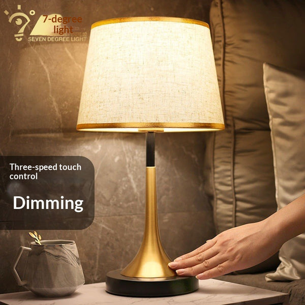 Lámpara de Mesa Minimalista con Sensor Táctil y Atenuador de Luz
