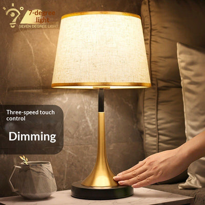 Lámpara de Mesa Minimalista con Sensor Táctil y Atenuador de Luz