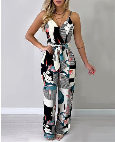 Jumpsuit de Pierna Ancha con Tirantes Ajustables - Image 11