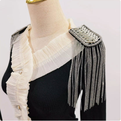 Cadena Larga de Metal con Borla y Hombreras - Accesorio Versátil Unisex - Image 15