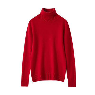Suéter de Cachemira Pura para Mujer Cuello Alto - Image 9