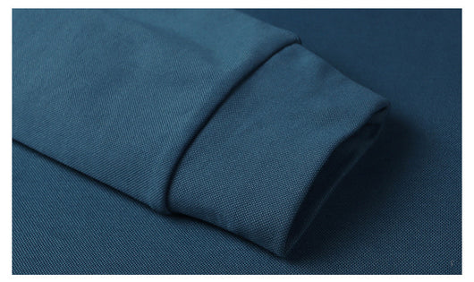 Camisa Manga Larga de Algodón con Solapa para Hombre - Diseño Monocromático - Image 12