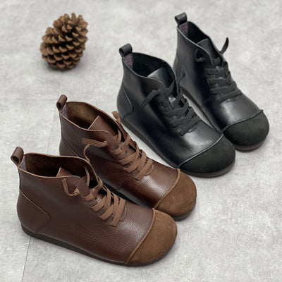 Botas Martin de Cuero Vintage con Forro Cálido y Suela Suave - Image 9