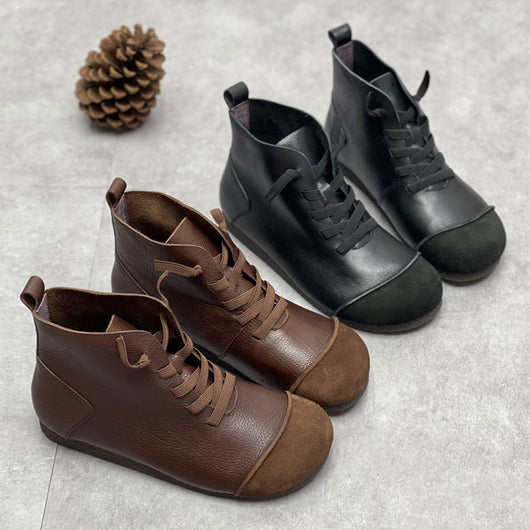 Botas Martin de Cuero Vintage con Forro Cálido y Suela Suave - Image 9