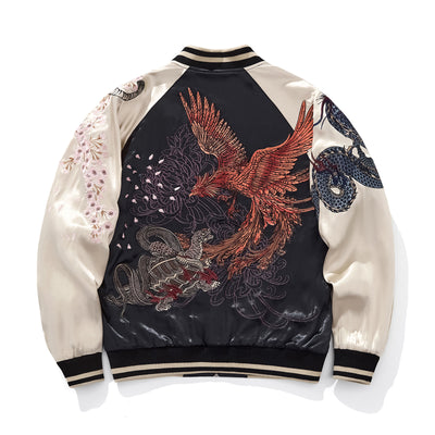 Chaqueta Universitaria Dragon y Tigre de las Cuatro Bestias Divinas - Image 4
