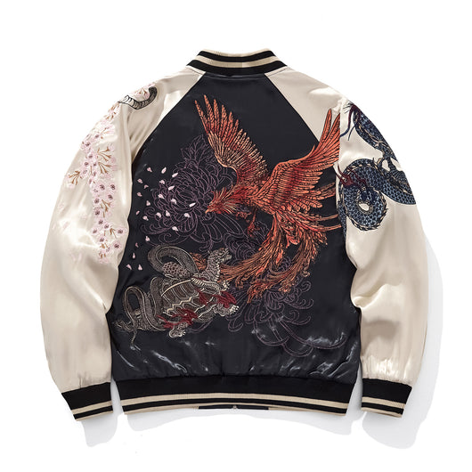 Chaqueta Universitaria Dragon y Tigre de las Cuatro Bestias Divinas - Image 4