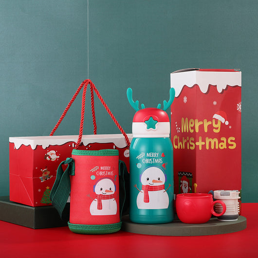 Termo Infantil Reno Navideño con Manga Protectora - Acero Inoxidable Doble Pared - Image 8