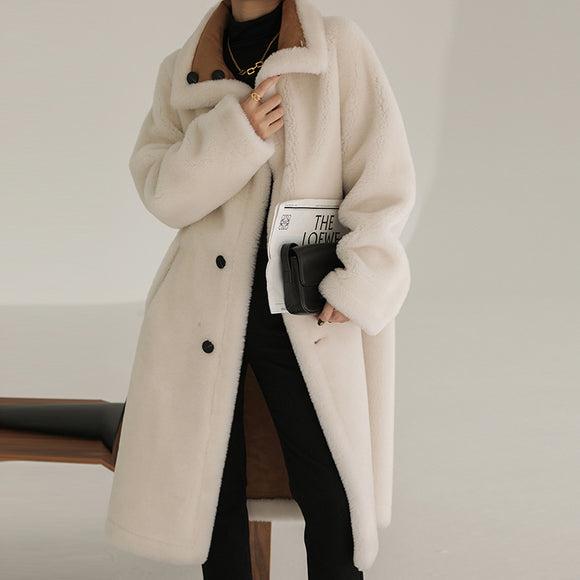 Abrigo de Cordero Integrado - Colección Invierno