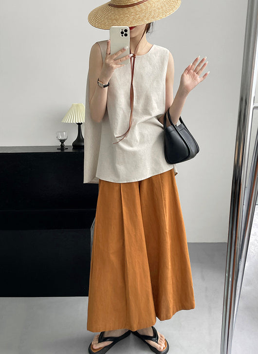 Blusa Suelta sin Mangas Largo Medio - Image 10