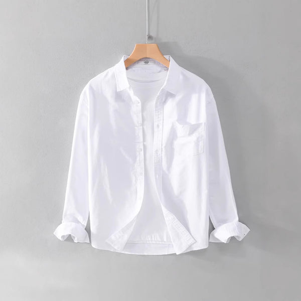 Camisa Infantil Manga Larga Blanca - Abrigo Versátil Primavera y Otoño