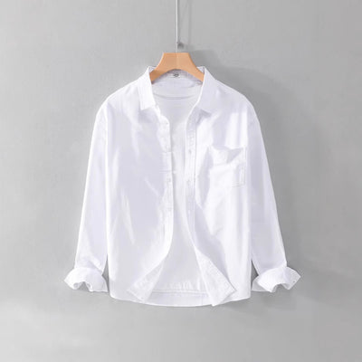 Camisa Infantil Manga Larga Blanca - Abrigo Versátil Primavera y Otoño