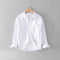 Camisa Infantil Manga Larga Blanca - Abrigo Versátil Primavera y Otoño