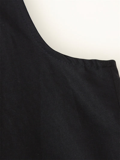 Blusa Étnica sin Mangas con Encaje Floral Bordado - Image 6
