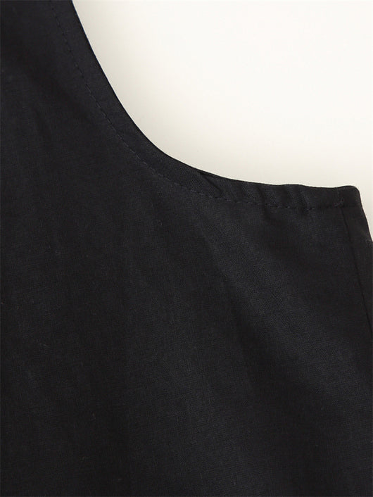 Blusa Étnica sin Mangas con Encaje Floral Bordado - Image 6