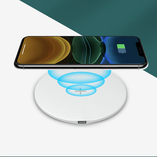 Cargador Inalámbrico Redondo de Escritorio para Celular - Image 5