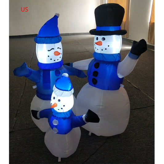Muñeco de Nieve Inflable 12M Decoración Navideña para Jardín - Image 2