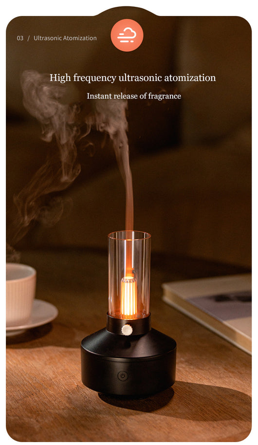 Humidificador Ultrasónico Retro 150ml con Luz Nocturna y Difusor de Aromas - Image 11