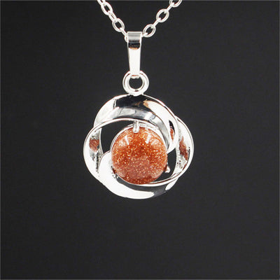 Collar Colgante de Flor en Cristal Natural - Image 6