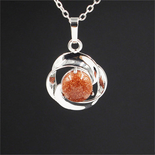 Collar Colgante de Flor en Cristal Natural - Image 6