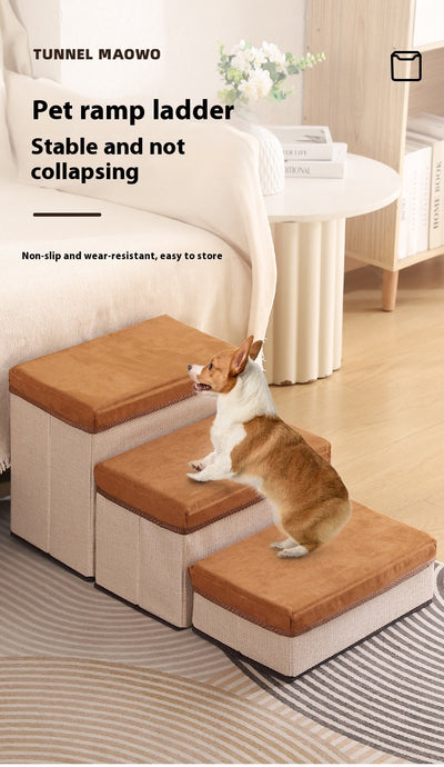 Escaleras Plegables para Mascotas con Almacenamiento - 3 Niveles Antideslizantes - Image 12