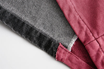 Chaqueta Denim Patchwork Contraste - Unisex Estilo Street - Image 21