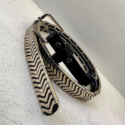 Cinturón de Cuero Genuino y Metal para Mujer - Diseño Personalizado - Image 3