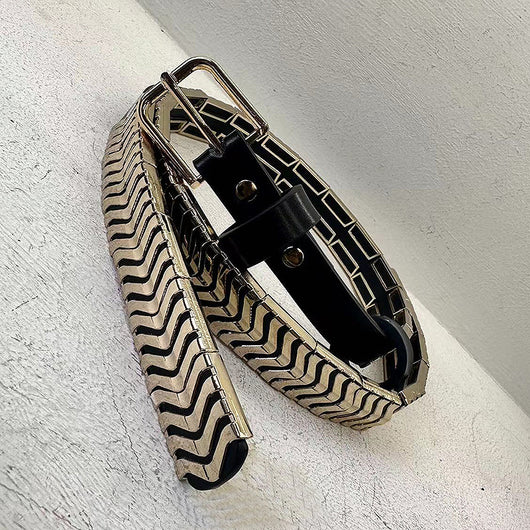 Cinturón de Cuero Genuino y Metal para Mujer - Diseño Personalizado - Image 3