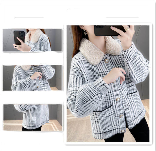 Cardigan Holgado Estilo Coreano de Lana Premium - Image 9