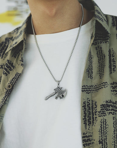 Anillo de Acero Inoxidable Calavera Tomahawk Retro para Hombre - Image 7