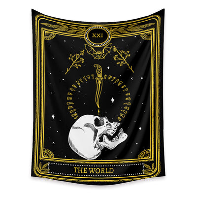 Tapiz de Tarot Psicodélico Bohemio con Fondo Místico - Image 13
