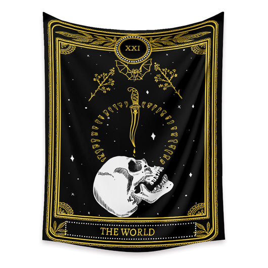 Tapiz de Tarot Psicodélico Bohemio con Fondo Místico - Image 13
