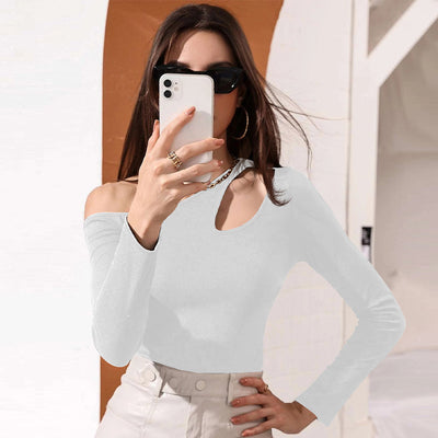 Blusa Casual de Manga Larga con Detalle Calado en la Cintura - Image 24