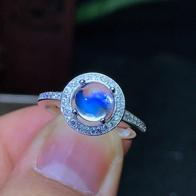 Anillo de Piedra Luna Azul Natural - Image 10