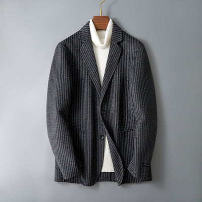Blazer Reversible de Lana a Rayas para Hombre - Image 3