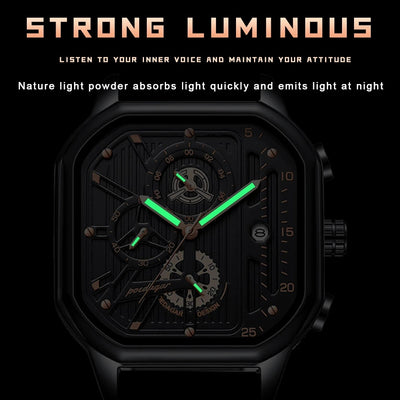 Reloj de Cuarzo Multifuncional Resistente al Agua para Hombre - Image 15
