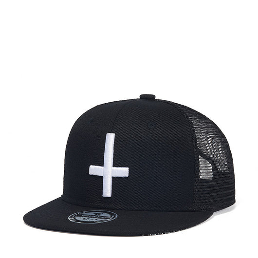 Gorra Hip Hop Mesh con Bordado Cross - Estilo Street Wild - Image 4