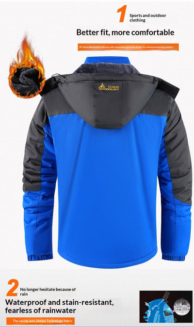 Chaqueta de Montaña Térmica Impermeable con Forro Polar - Image 15