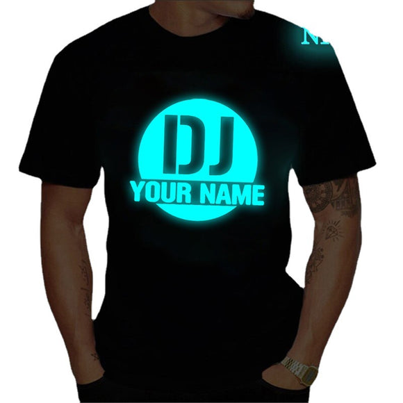 Playera Hombre Símbolo Musical Luminoso