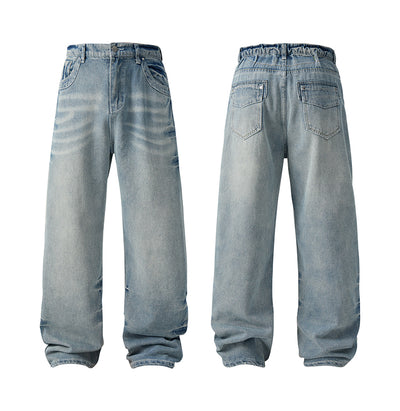 Jeans Rectos Anchos Estilo Americano para Hombre - Image 16