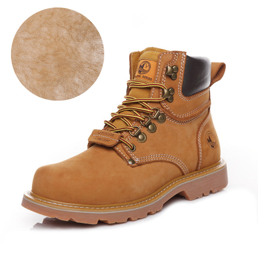 Botas Altas Impermeables para Hombre con Forro de Ante Rojo - Image 21