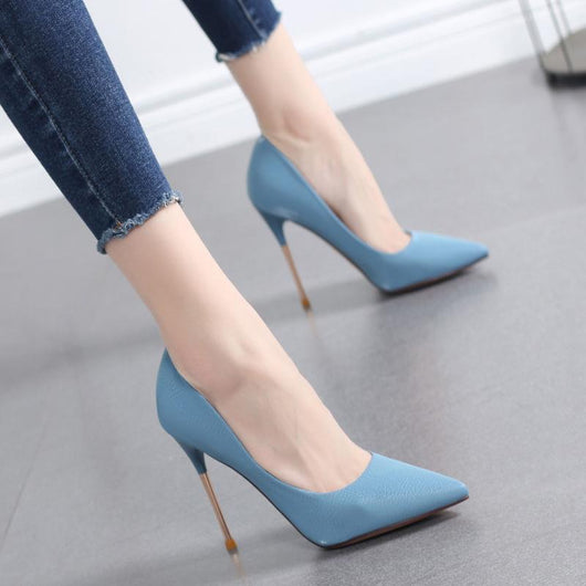 Tacones Stiletto Metalizados de Diseño Parisino - Image 2