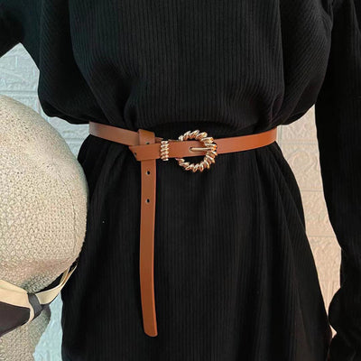 Cinturón Tejido Delgado para Mujer con Hebilla de Moda - Image 13
