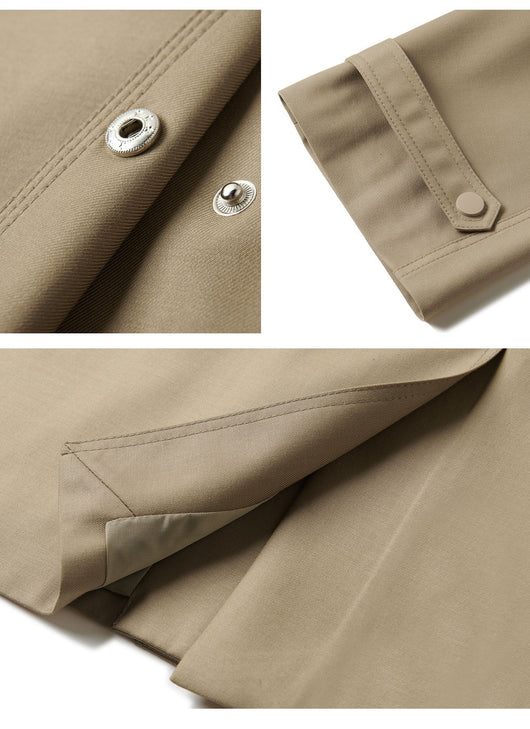 Abrigo Gabardina Asimétrica Suelta Casual Midi para Mujer - Image 12