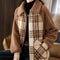 Plaid Coat with Raglan Sleeves - Flattering and Warm Design