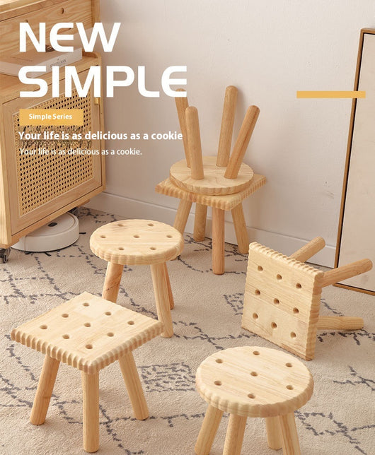 Banco de Madera Maciza Minimalista para Sala de Estar - Image 15