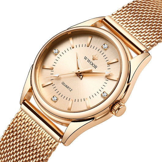 Reloj de Pulsera Mujer con Correa de Malla Resistente al Agua - Image 3